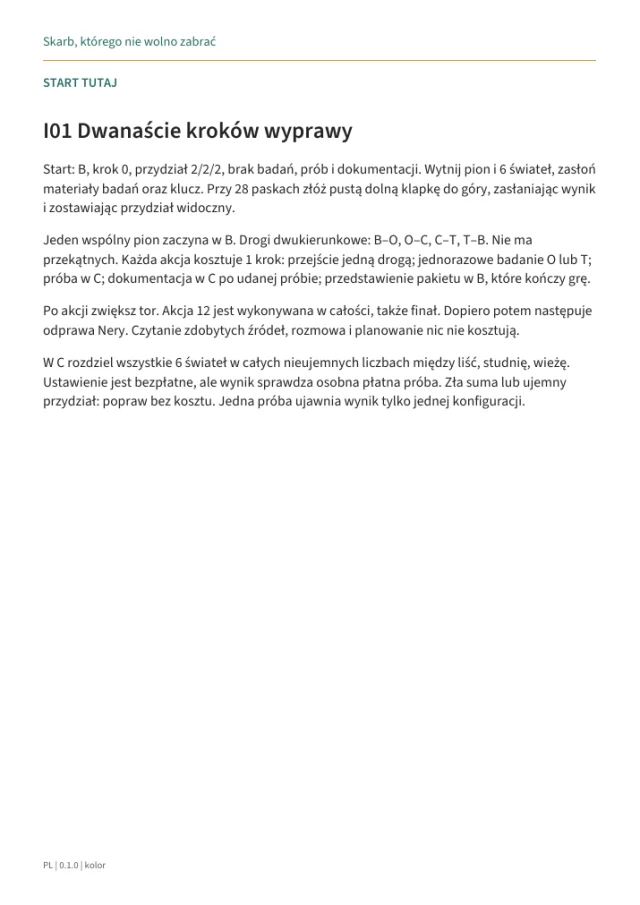 Podgląd materiałów gry Skarb, którego nie wolno zabrać · 2