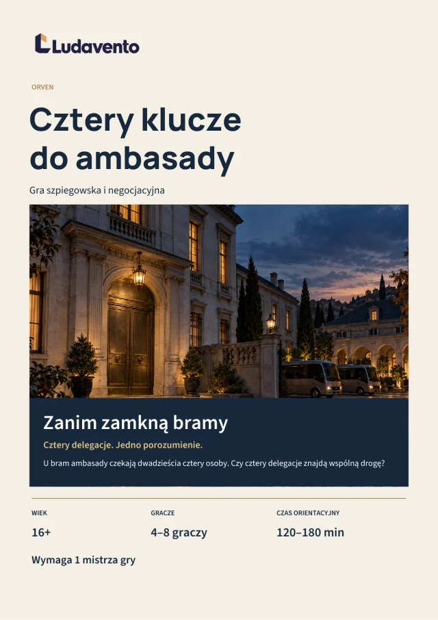 Okładka: Cztery klucze do ambasady