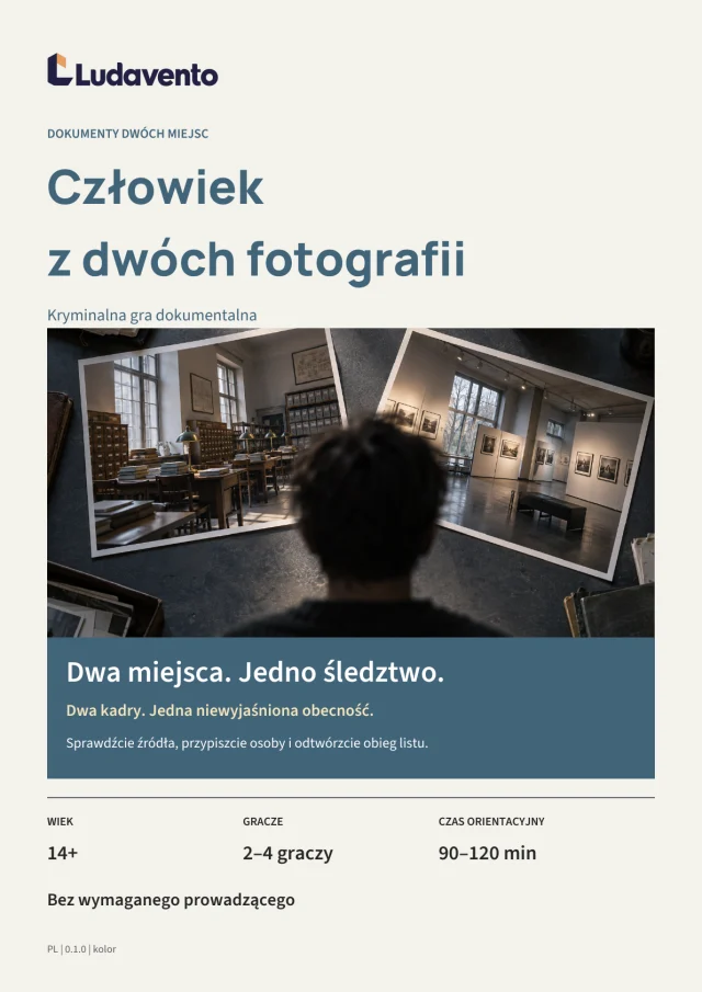 Okładka: Człowiek z dwóch fotografii