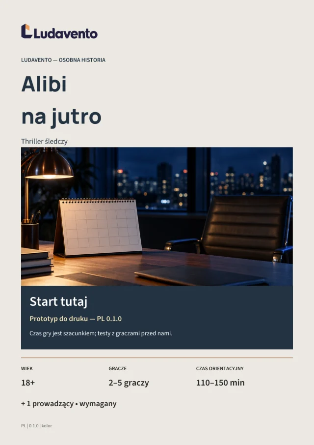 Okładka Alibi na jutro
