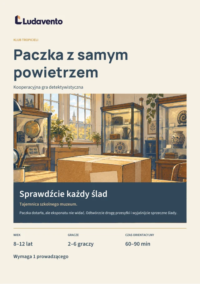 Okładka: Klub Tropicieli: Paczka z samym powietrzem