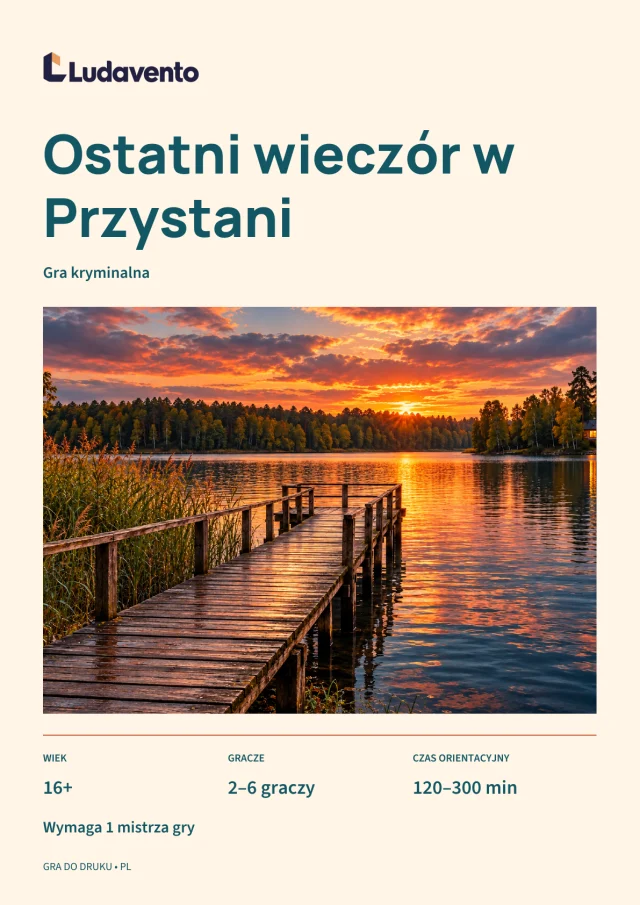 Okładka Ostatni wieczór w Przystani