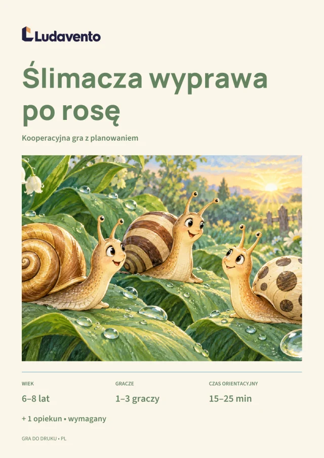 Okładka: Ślimacza wyprawa po rosę