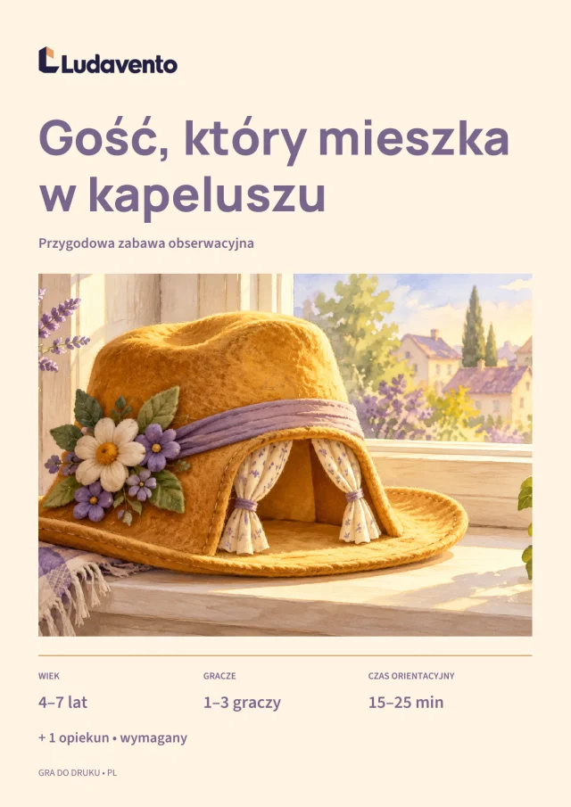 Okładka: Gość, który mieszka w kapeluszu