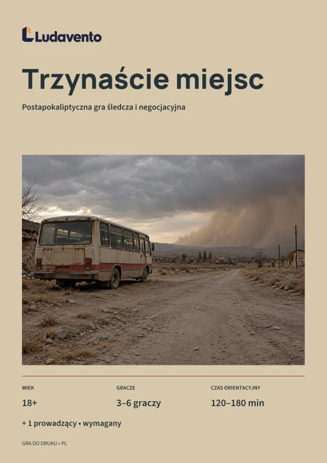 Okładka Trzynaście miejsc