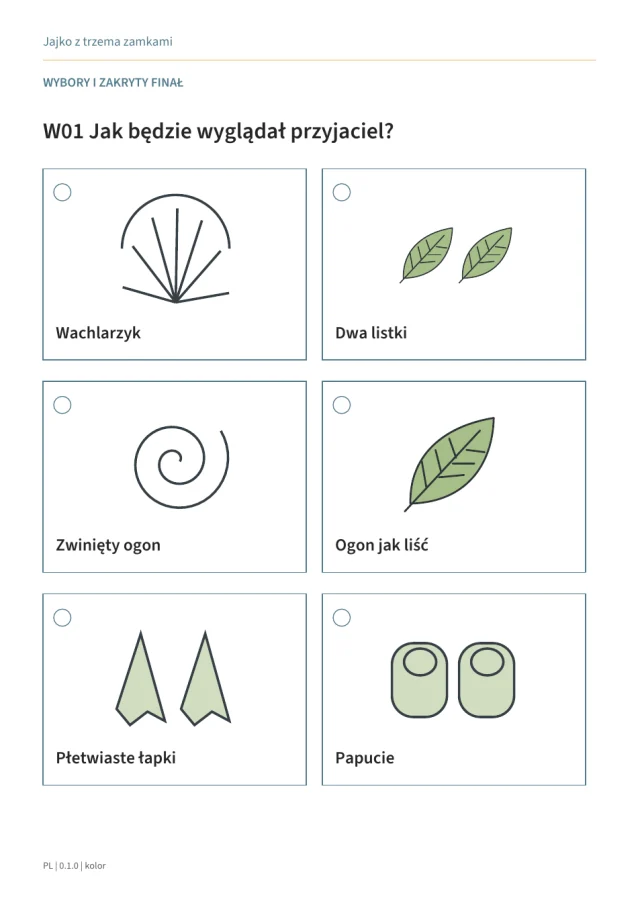 Podgląd materiałów gry Jajko z trzema zamkami · 2