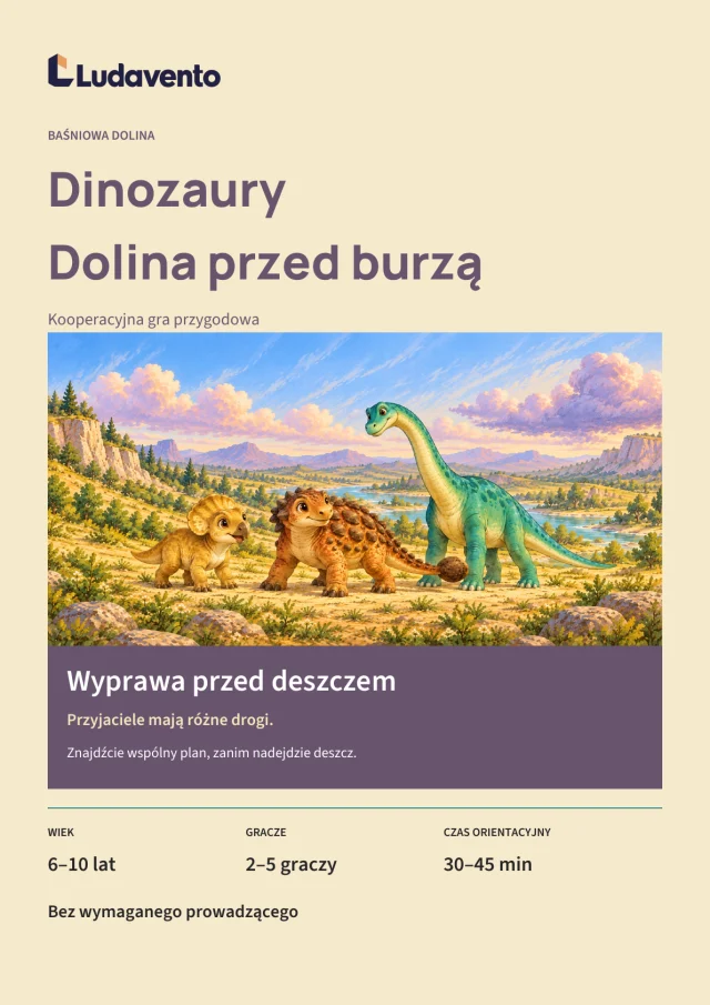 Okładka: Dinozaury: Dolina przed burzą