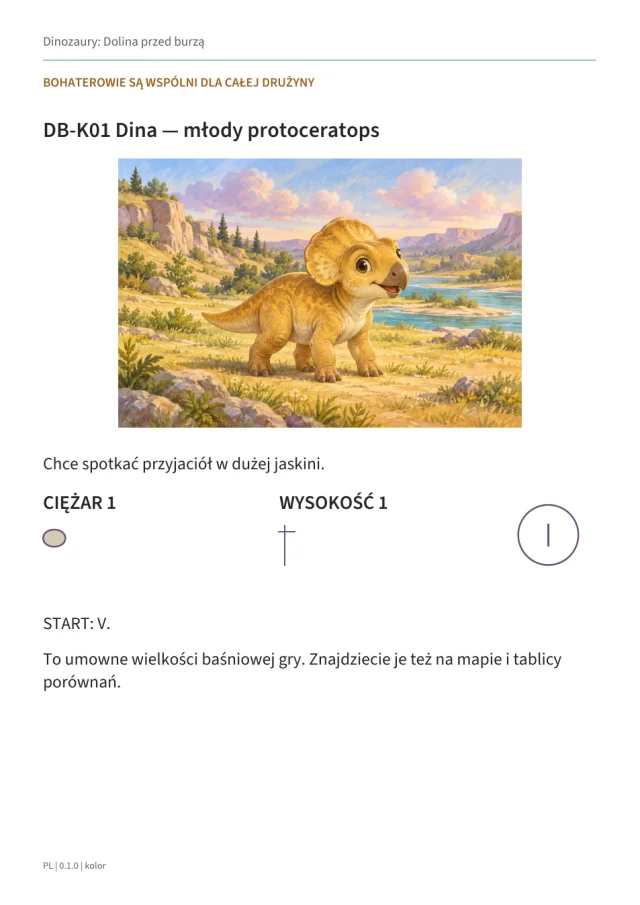 Podgląd materiałów gry Dinozaury: Dolina przed burzą · 2