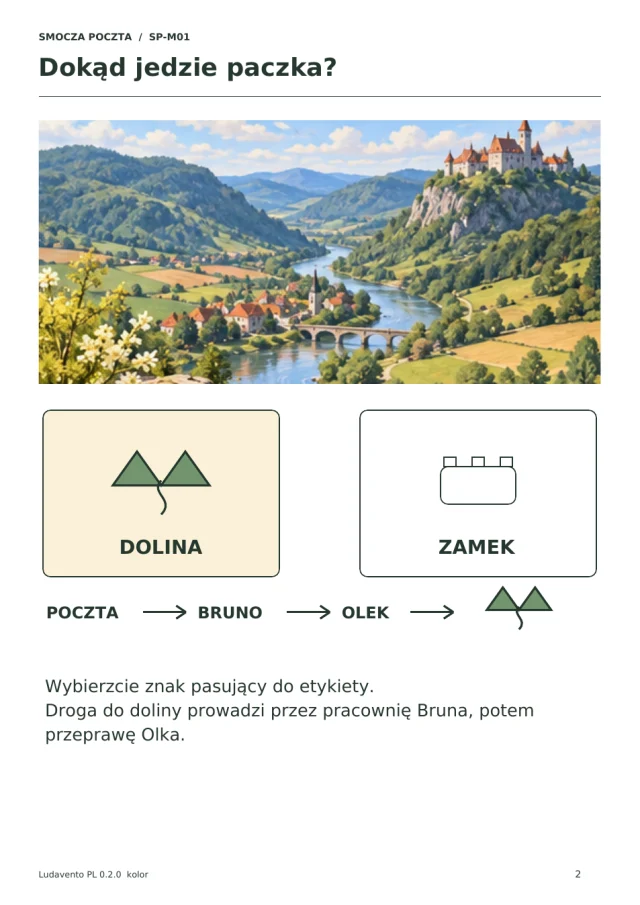 Podgląd materiałów gry Smocza Poczta: Niedostarczona przesyłka · 1