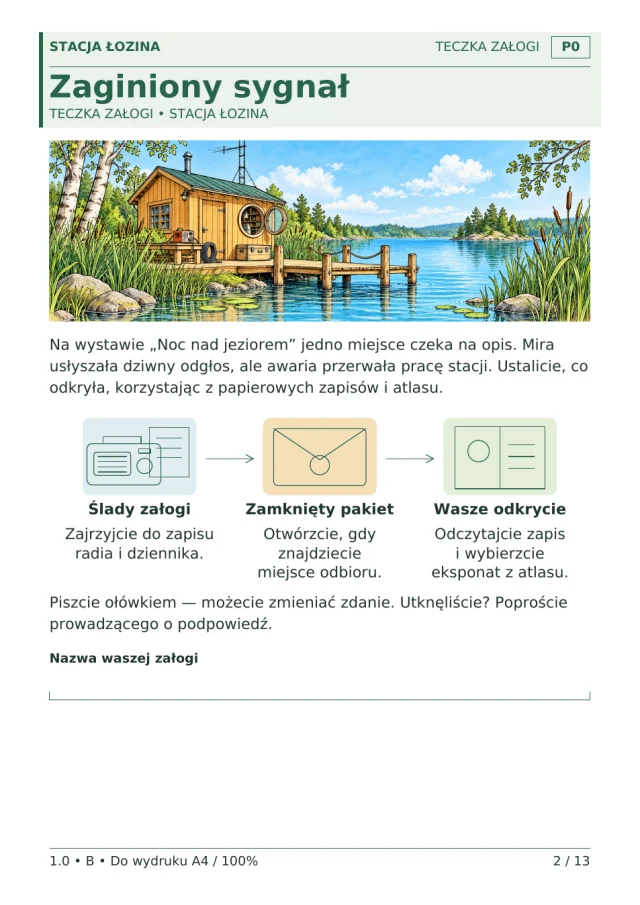 Podgląd materiałów gry Zaginiony sygnał · 3